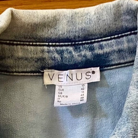 Venus Jeans Jacket - Jeans Shirt, Size 10 - Picture 5 of 7